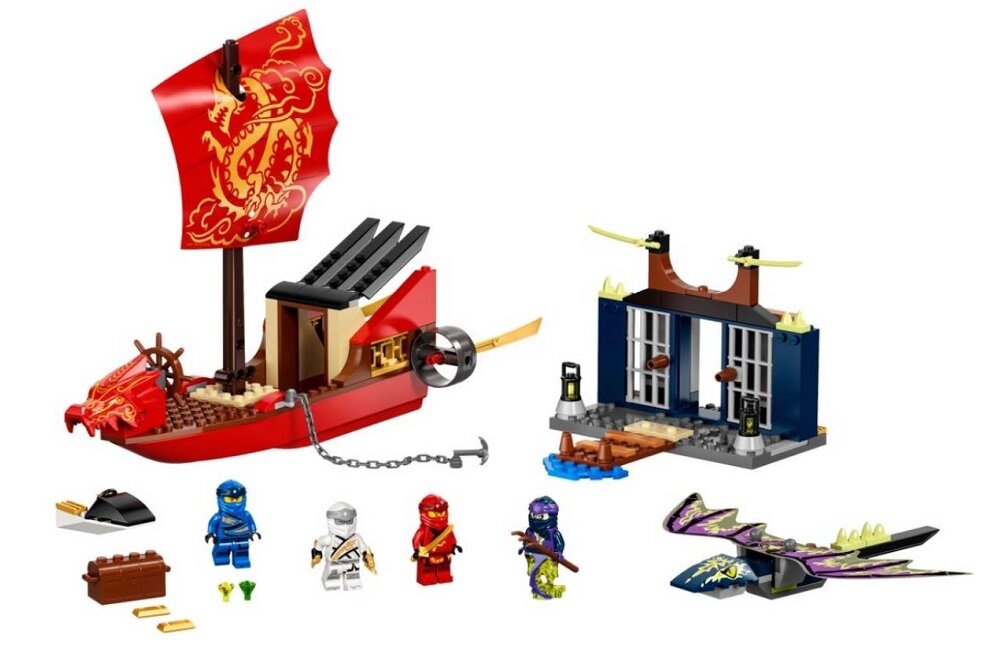 Klocki LEGO Ninjago Ostatni lot Perły Przeznaczenia 71749 Pomoc w rozwoju życiowych umiejętności