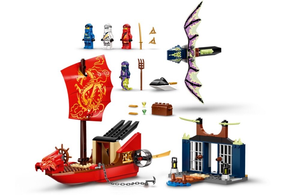 Klocki LEGO Ninjago Ostatni lot Perły Przeznaczenia 71749 Wysoka jakość i bezpieczeństwo
