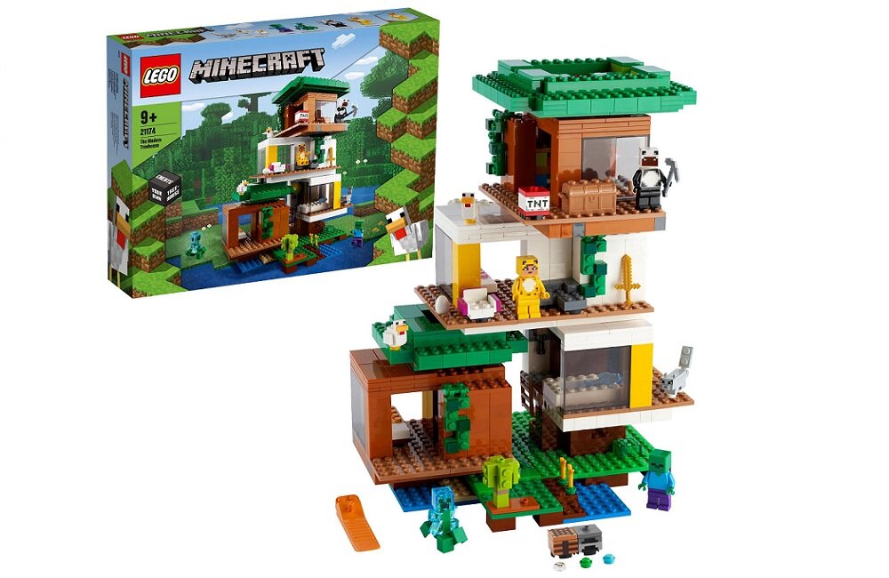LEGO Minecraft Nowoczesny domek na drzewie 21174