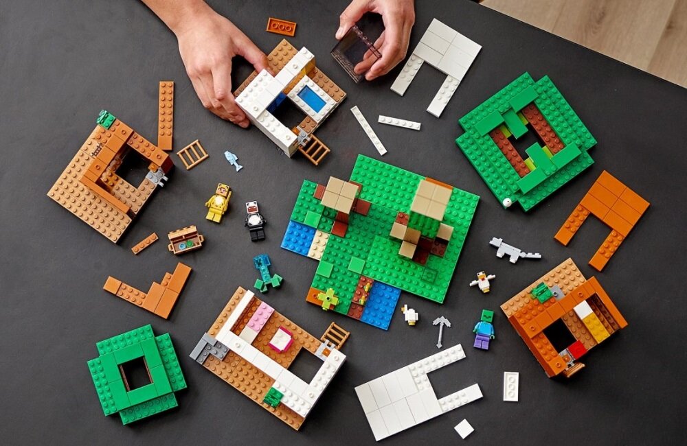 LEGO Minecraft Nowoczesny domek na drzewie 21174 Przejrzyste instrukcje budowania