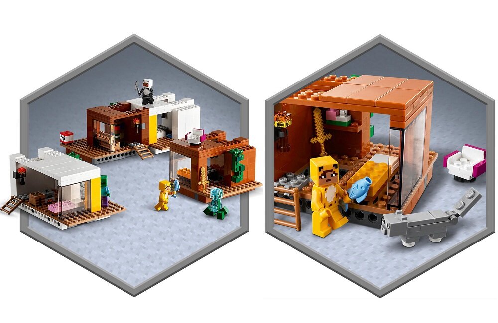 LEGO Minecraft Nowoczesny domek na drzewie 21174 Zabawa napędzana wyobraźnią