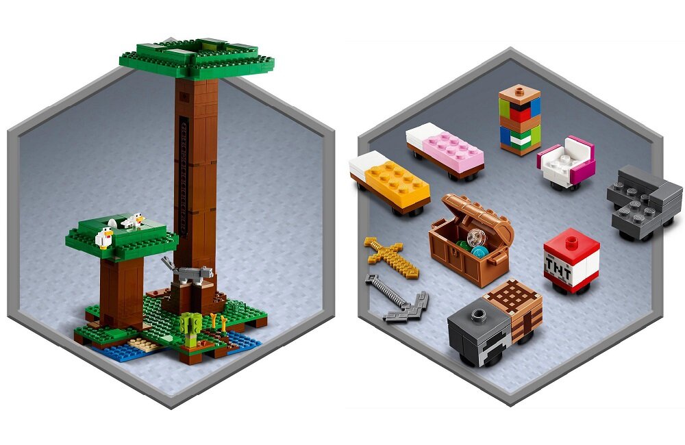 LEGO Minecraft Nowoczesny domek na drzewie 21174 Wysoka jakość i bezpieczeństwo