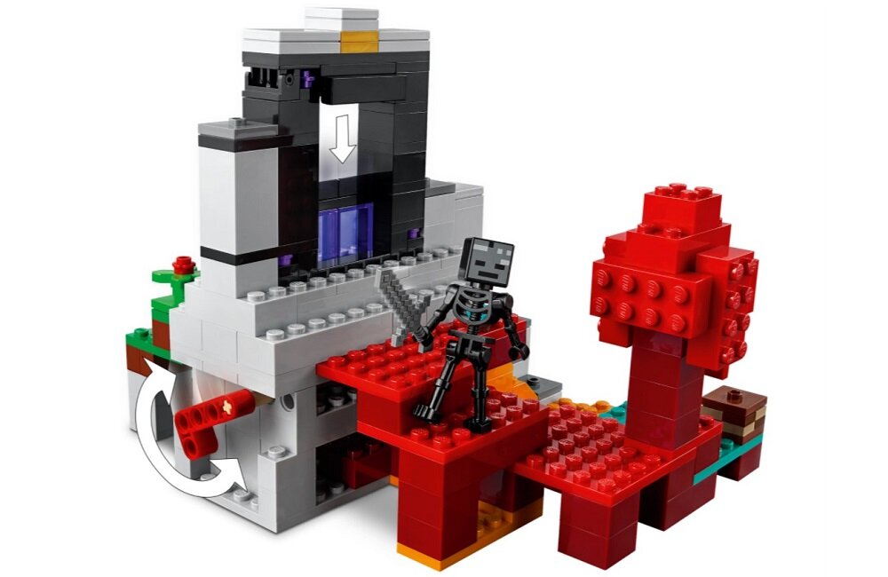 LEGO Minecraft Zniszczony portal 21172 Niezwykle wciągający zestaw do zbudowania