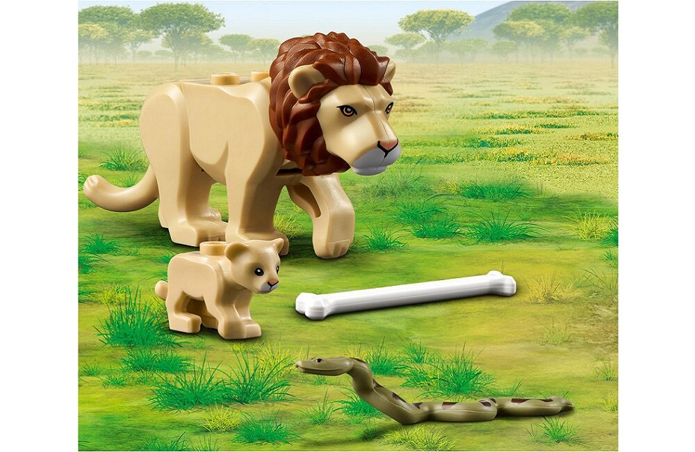 LEGO City Terenówka ratowników dzikich zwierząt 60301 Kształtowanie różnych umiejętności