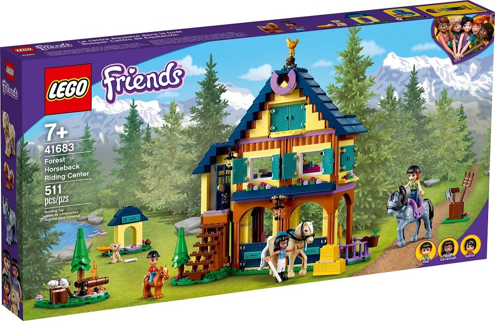 LEGO Friends Leśne centrum jeździeckie 41683 Klocki LEGO są do siebie perfekcyjnie dopasowane