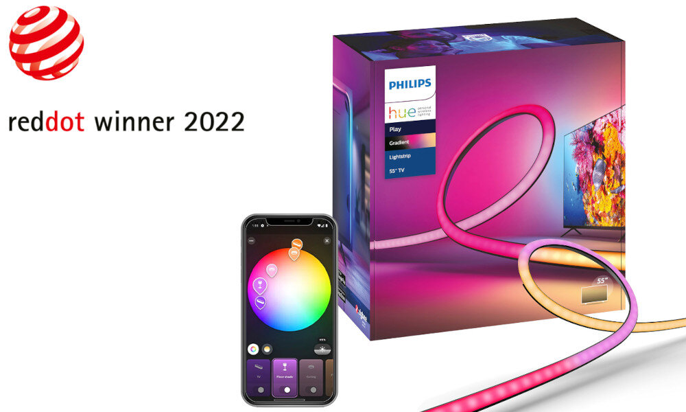 Taśma LED PHILIPS HUE Gradient nagroda reddot