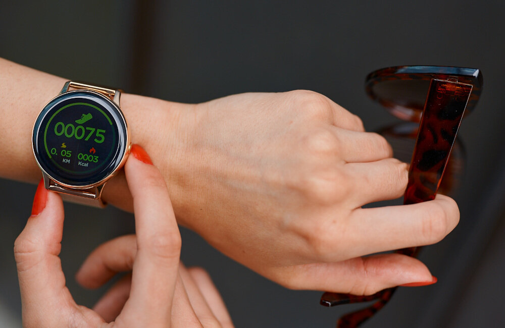SMARTWATCH GARETT WOMEN NOVA wiadomości połączenia głosowe email powiadomienia