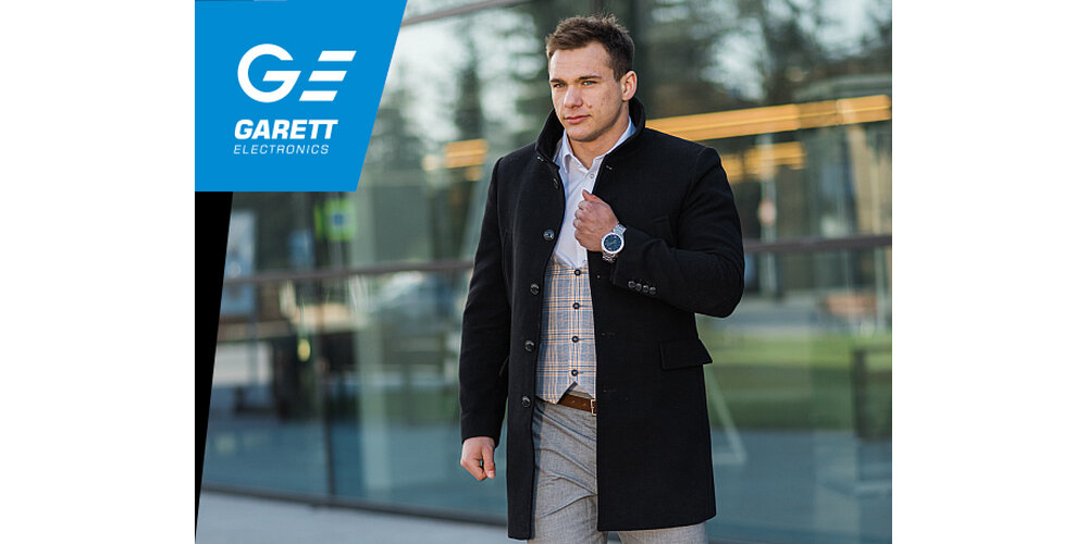 SMARTWATCH GARETT MEN 4S SREBRNO-CZARNY STALOWY powiadomienia podgląd