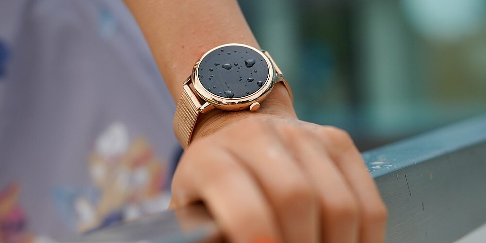 Smartwatch GARETT Women Emma   ekran bateria pasek wykonanie odporność funkcje monitoring pomiar aplikacja łączność odbieranie dzwonienie 