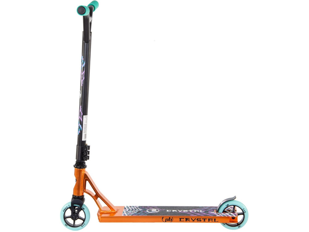 Hulajnoga wyczynowa PB Stunt Złoty w 30% z wysokiej jakosci stali w 70% z aluminium lekkosc dla dzieci od 14 roku zycia o wzroscie od 145 do 185 cm obciazenie do 30 do 80 kg