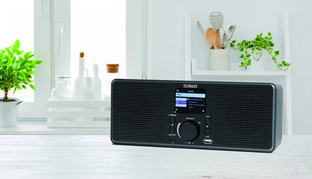 Radio internetowe TECHNAXX TX-153 - Wyświetlacz TFT 2,4”