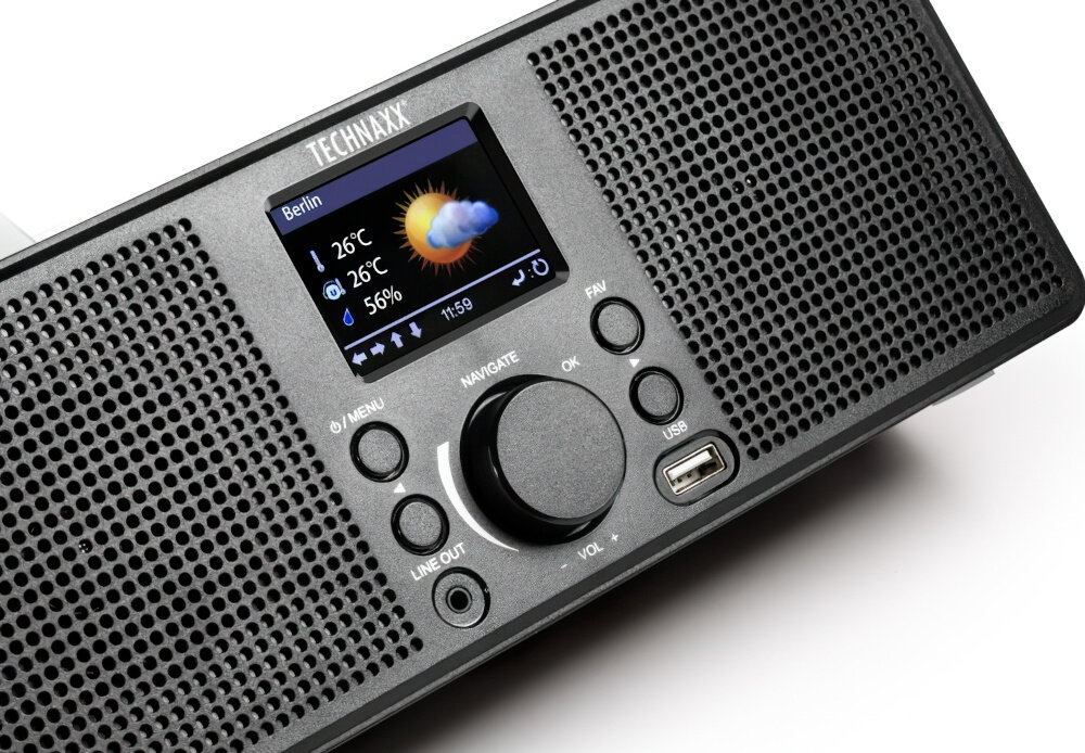 Radio internetowe TECHNAXX TX-153 - Zegar i sleep timer