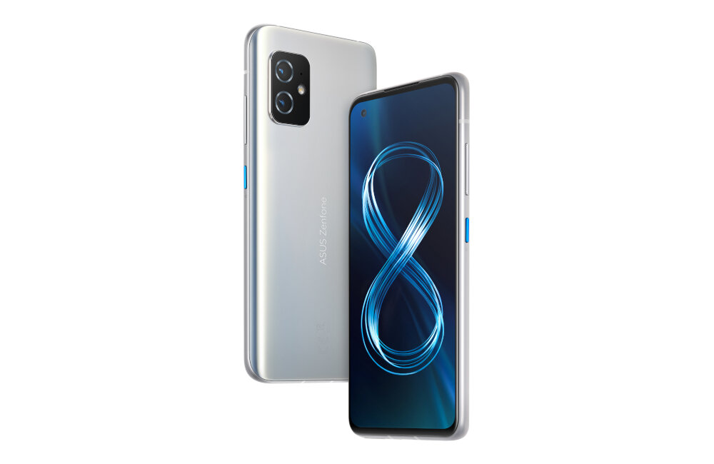 SMARTFON ASUS ZENFONE 8 5G 16+256GB SREBRNY mobilność powłoka przekątna
