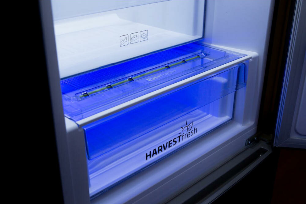 BEKO-MCNA366E40ZXBN chłodziarka zamrażarka lodówka harvest fresh natura światło kolory warzywa owoce witaminy