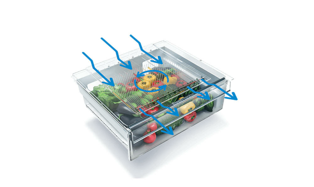 BEKO-MCNA366E40ZXBN chłodziarka zamrażarka lodówka everfresh komora świeże produkty temperatura wilgotność sterowanie