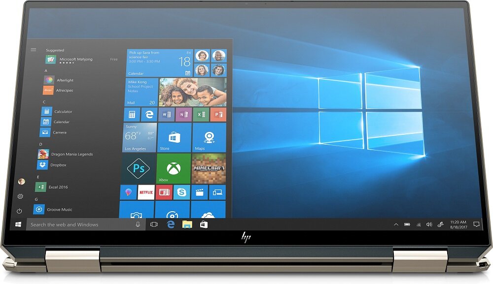Laptop HP Spectre x360 - Ekran 4K przekątna ekranu powłoka antyrefleksyjna