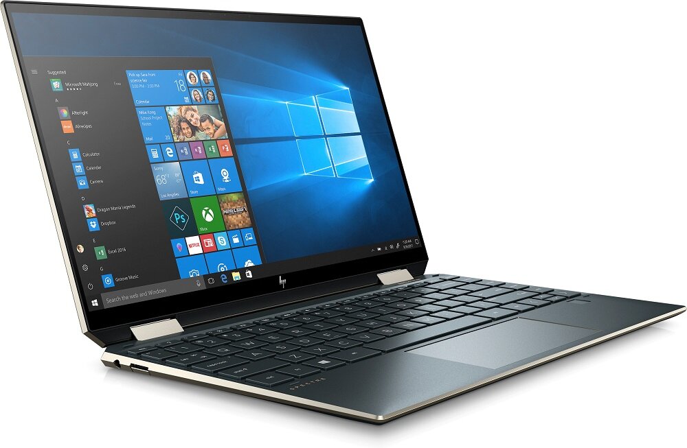 Laptop HP Spectre x360 - podświetlana klawiatura elegnacki wygląd