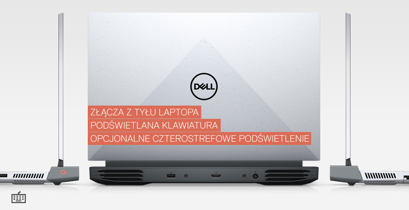 Laptop DELL Inspiron G15 5515 - Podświetlana klawiatura