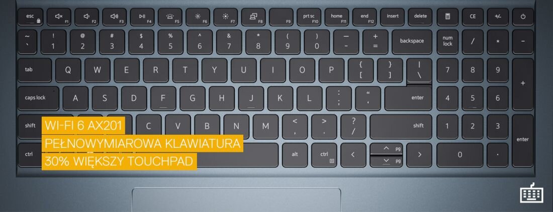 Laptop DELL Inspiron 14 7306 - Klawiatura