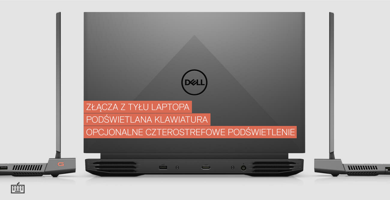 Laptop DELL Inspiron G15 5510 - Podświetlana klawiatura