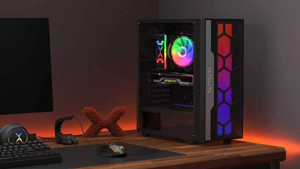 Obudowa KRUX Orio KRX0087 - panel z USB