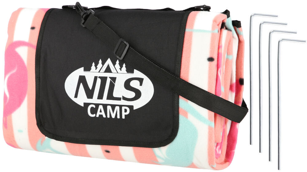 Koc plażowo-piknikowy NILS CAMP Flaming NC2313 (200 x 200 cm) wymiary zestaw