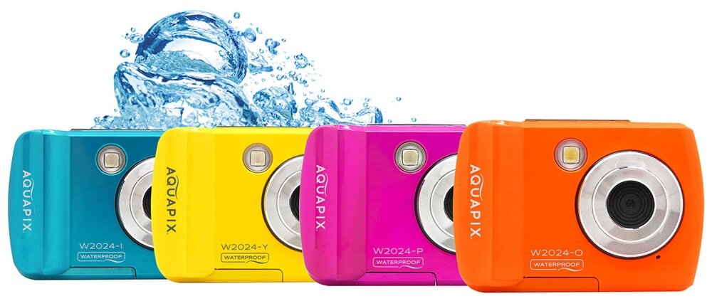 Aparat EASYPIX Aquapix W2024 Splash wodoodporny, do zdjęć pod wodą, 5 Mpx, AVI, Anti-Shake