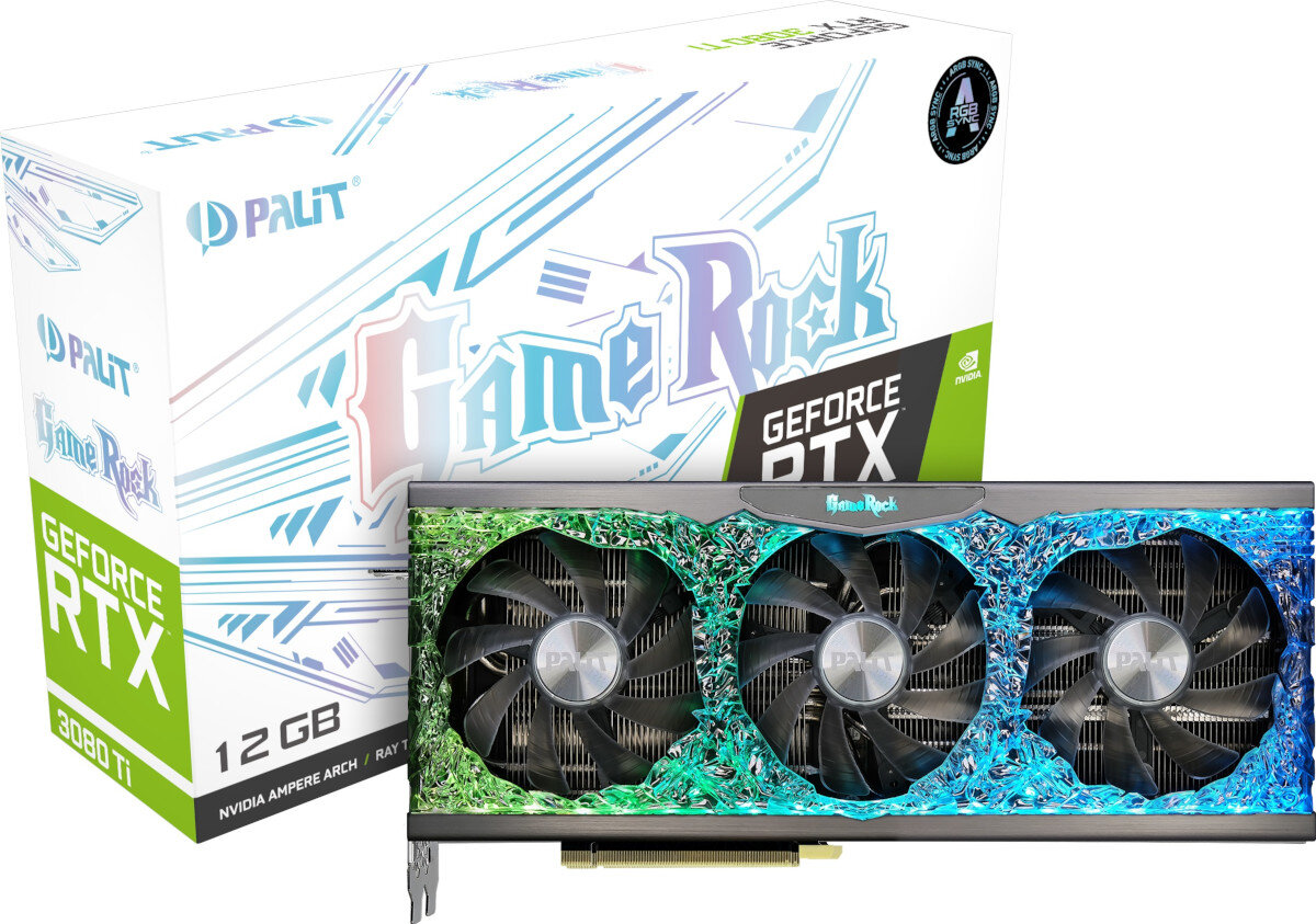 Karta graficzna PALIT GeForce RTX 3080 Ti GameRock 12GB zawartosc opakowania