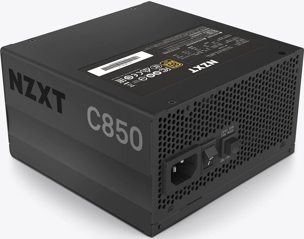 Zasilacz NZXT C850 850W Gold - energooszczednosc 