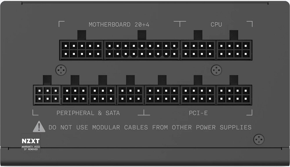 Zasilacz NZXT C850 850W Gold - zlacza 