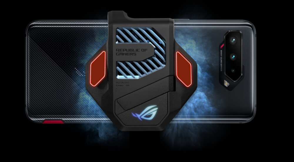SMARTFON ASUS ROG PHONE 5 12+256GB BLACK układ chłodzenia