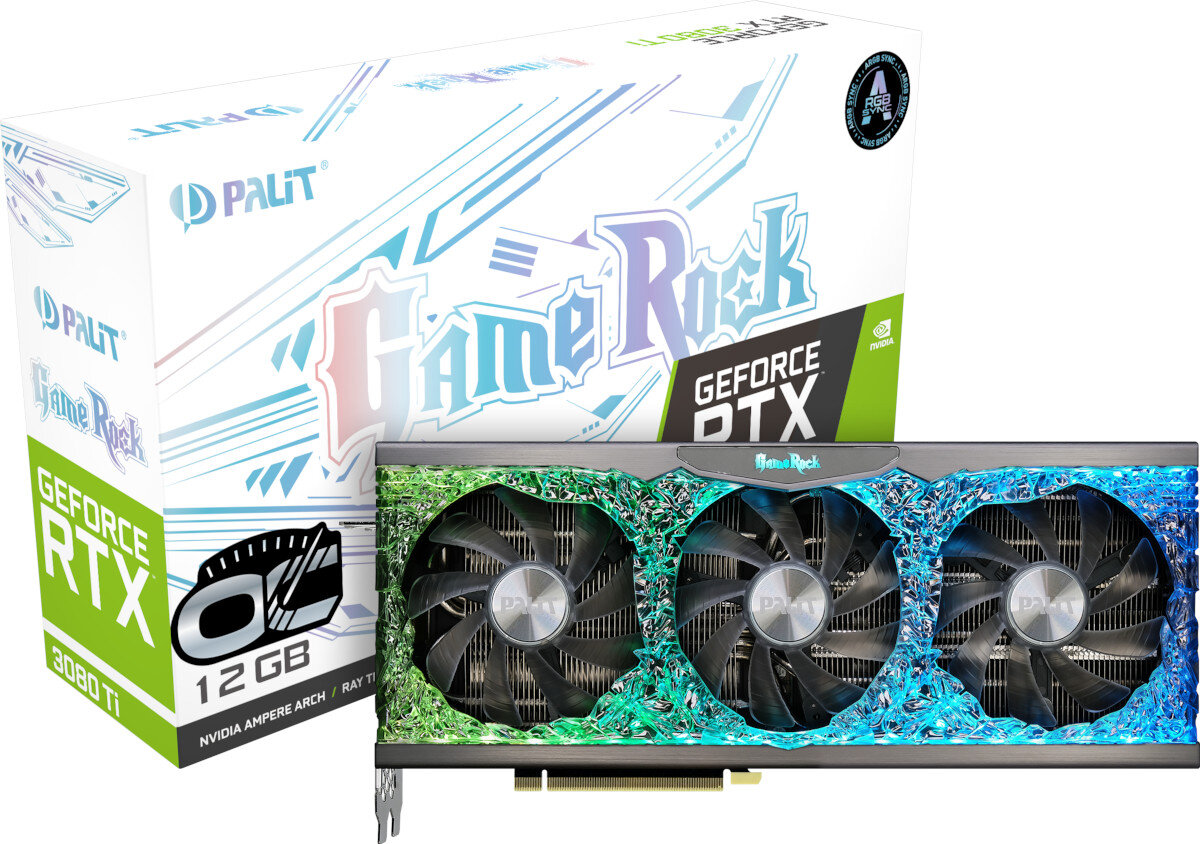 Karta graficzna PALIT GeForce RTX 3080 Ti GameRock OC 12GB zawartosc opakowania