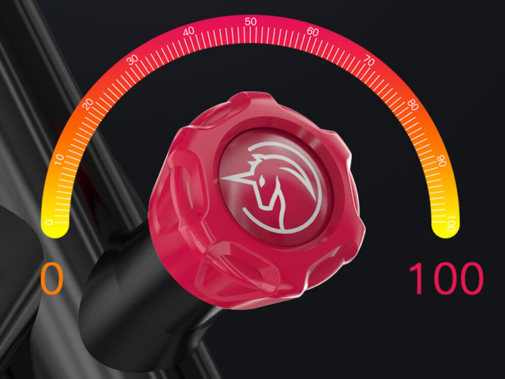 Rower spinningowy YESOUL S3 regulacja oporu w zakresie od 0 do 100% pokrętło