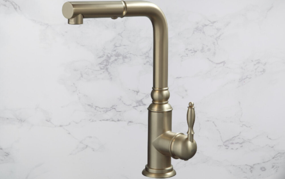 Bateria BERG Retro WW 830157G Zloty jednodzwigniowa konstrukcja wygoda swoboda komfort