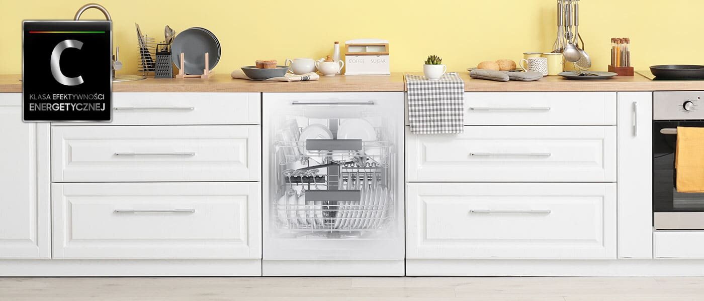 Zastosowanie w urządzeniu klasy energetycznej C zapewnia energooszczędną pracę urządzenia