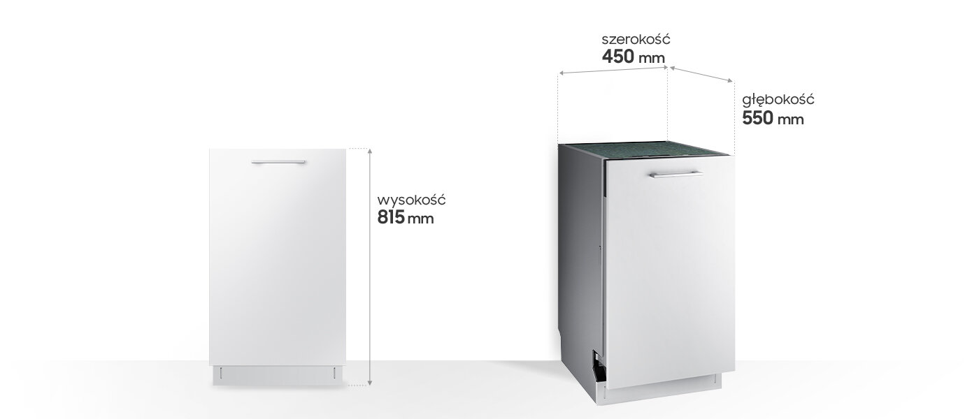 Urządzenie ma 815 mm wysokości Urządzenie ma 815 mm wysokości