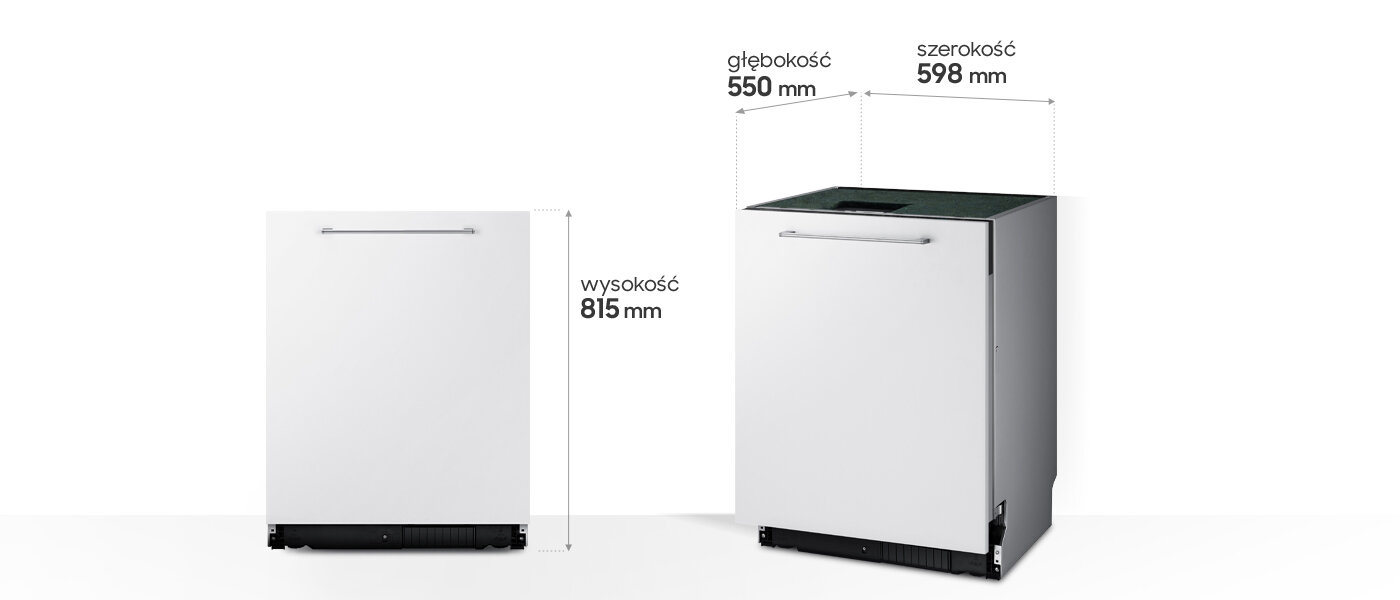 Parametry zmywarki Parametry zmywarki