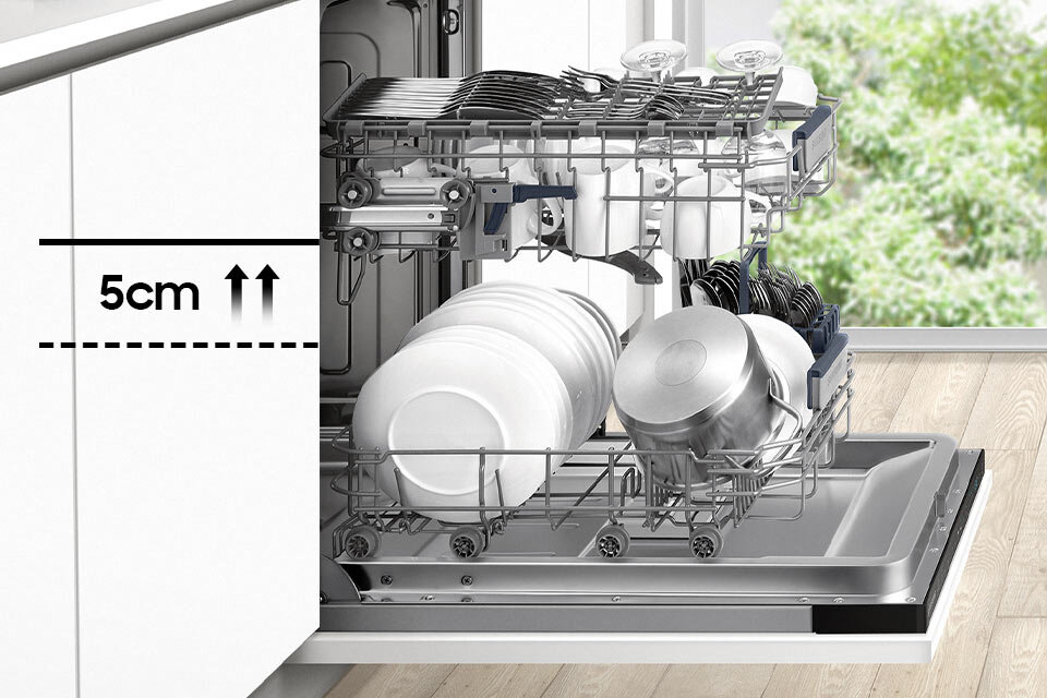 Regulacja wysokości górnego kosza