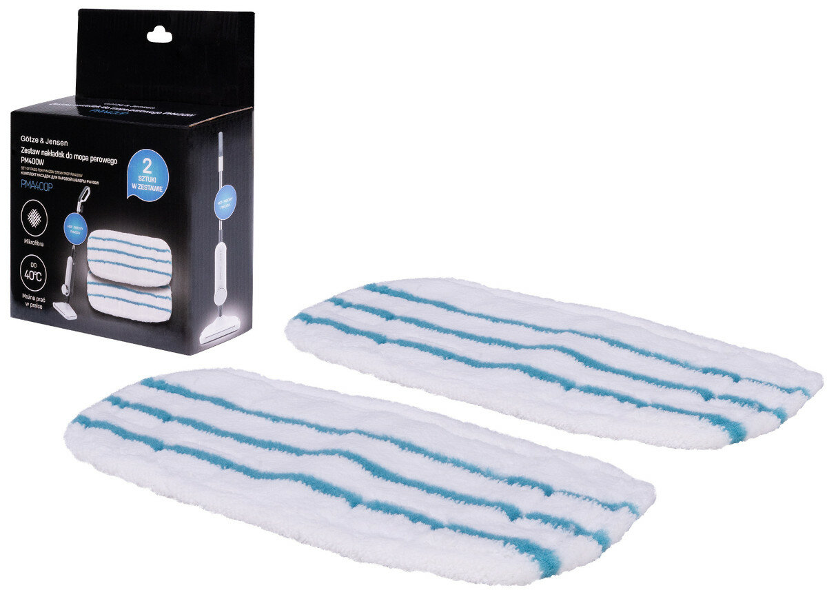 Nakladka do mopa GOTZE JENSEN PM400W (2 sztuki) zawartosc opakowania