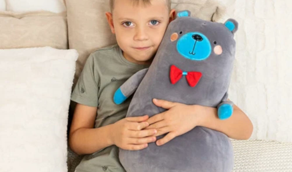 INNOGIO-BEAR-MASKOTKA miękka miła dotyk staranność bezpieczny materiał dbałość szczegóły bezpieczeństwo wypełnienie