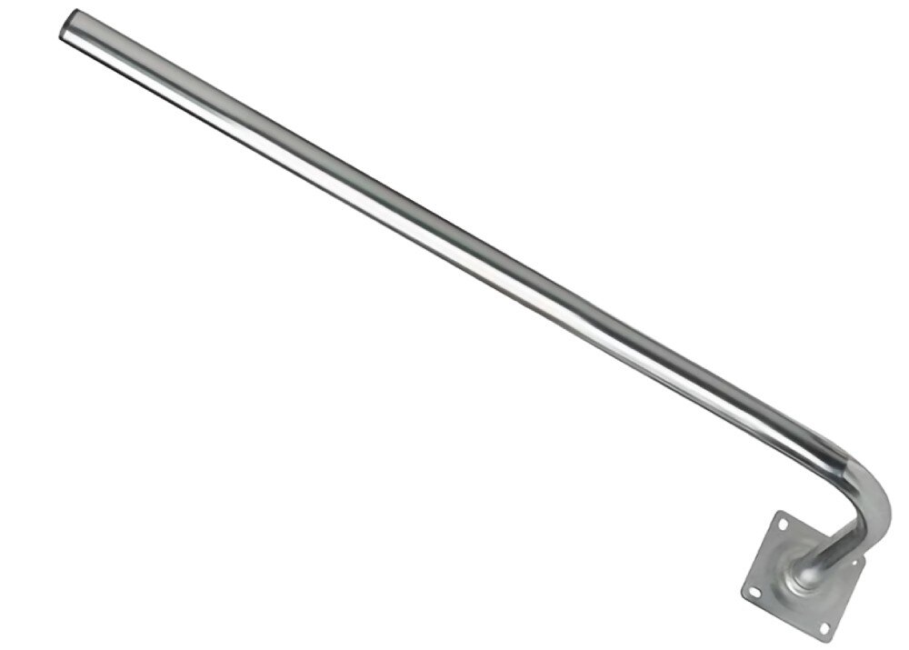 Uchwyt do anteny EXTRALINK L300X1000 Stalowy wspornik w kształcie litery L z kwadratową płytą montażową i czterema otworami na śruby