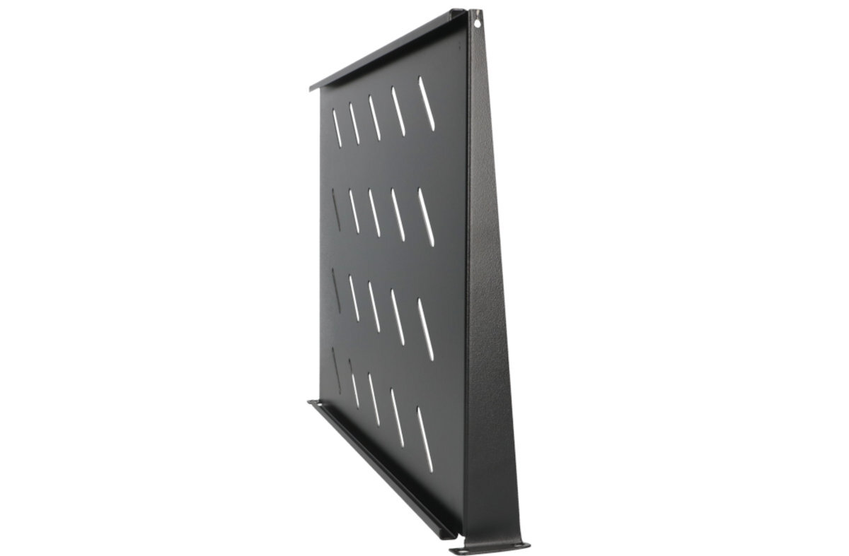 AKCESORIA EXTRALINK SHELF 1U FOR WALL CABINETS 19 300MMX1U BLACK funkcjonalne otwory