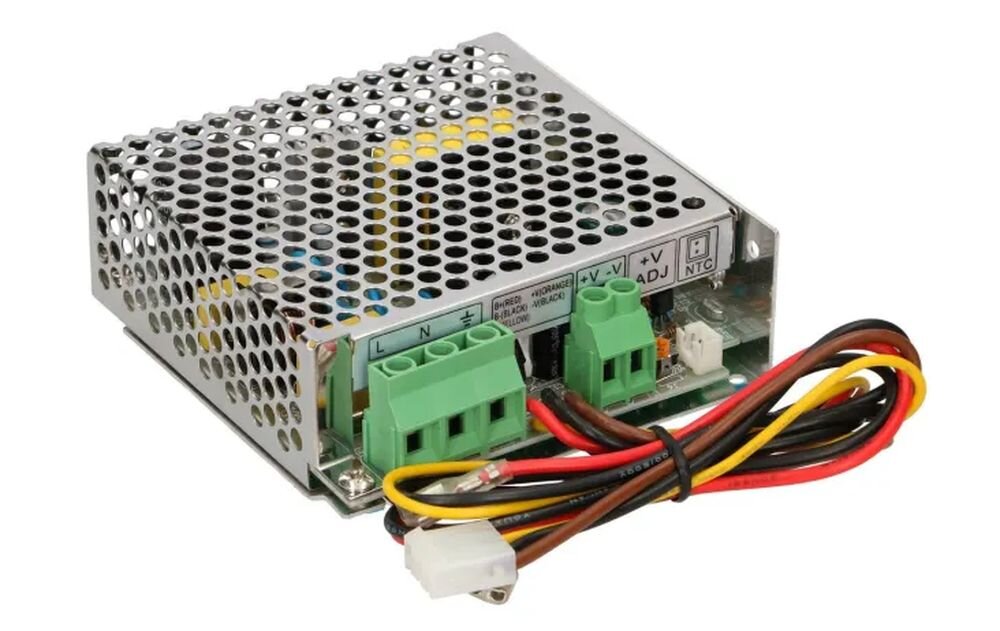 EXTRALINK SCP-50-24 - zasilacz pod kątem na białym tle