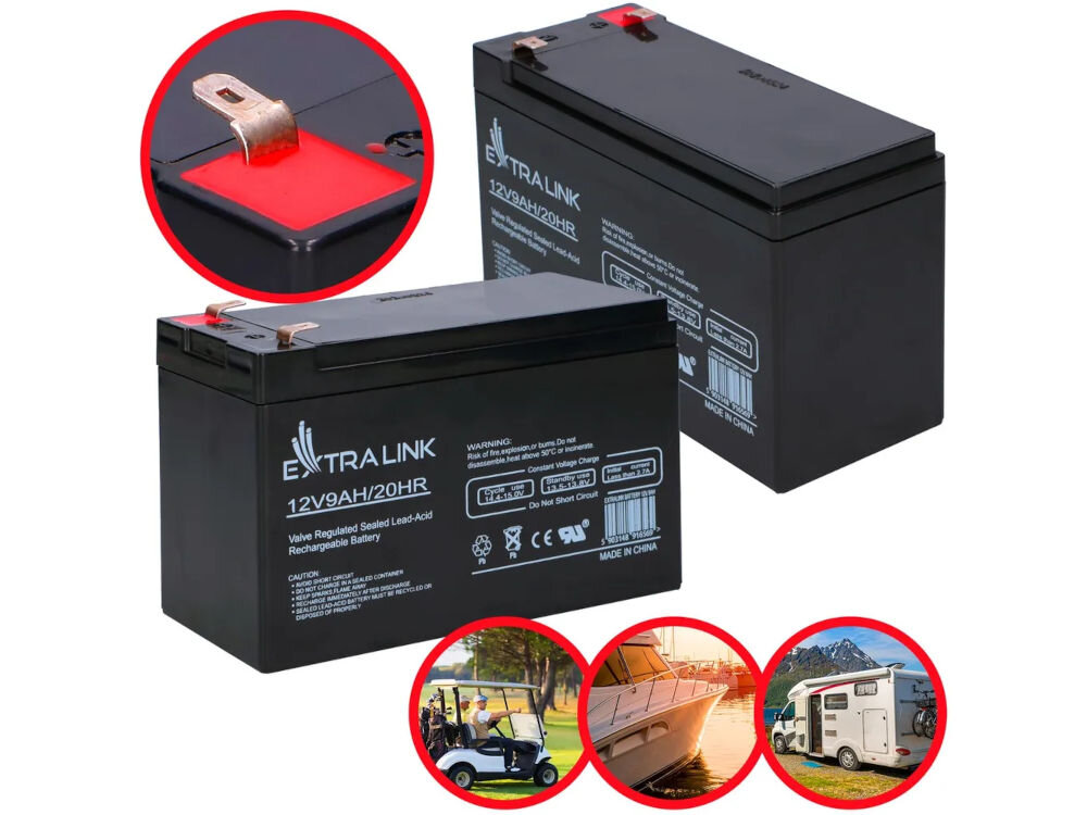 Akumulator EXTRALINK EX.16569 9Ah 12V, energia, zasilanie, solidne, 12V, na białym tle akumulator i jego zastosowanie w środowisku