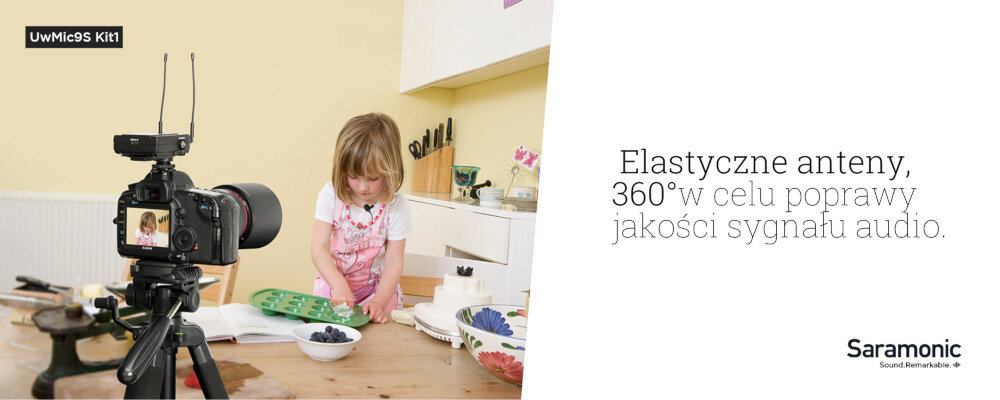 System bezprzewodowy SARAMONIC UWMIC9S anteny 360° Głowice 360°