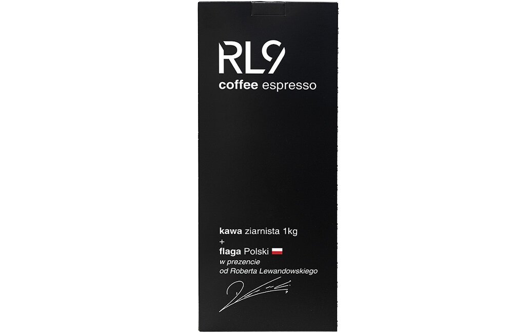 Kawa ziarnista RL9 Espresso Robert Lewandowski Arabica 1 kg Flaga