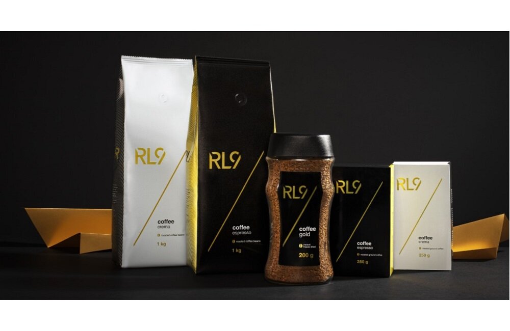 Kawa ziarnista RL9 Espresso Robert Lewandowski Arabica 1 kg Flaga