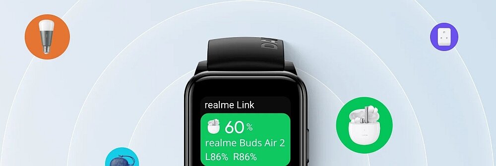 Smartwatch REALME Watch 2 ekran bateria sport czujniki tlen krew puls zdrowie pasek smartfon 