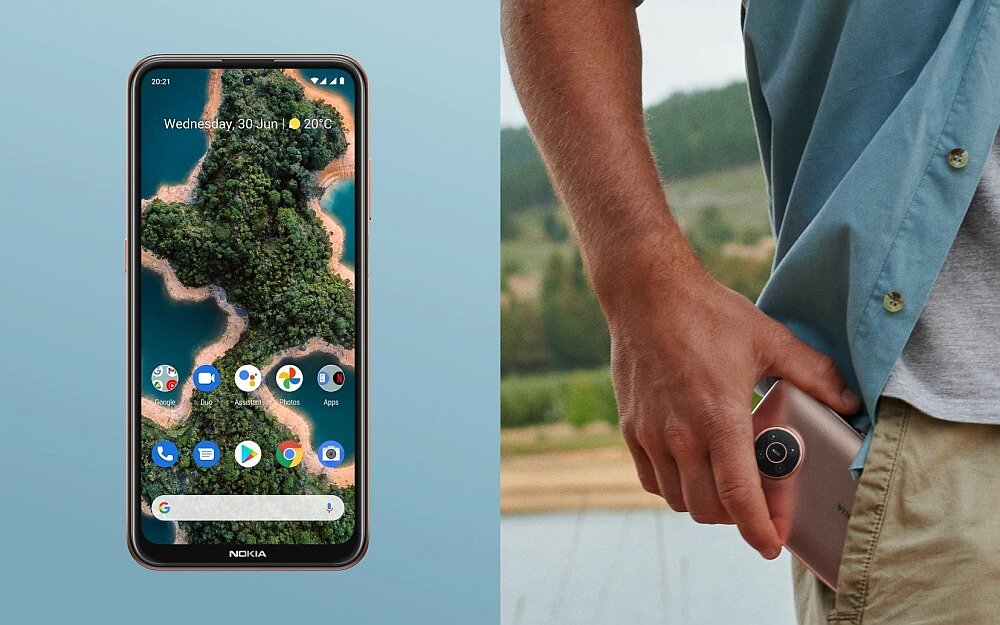 NOKIA X20 smartfon zestaw aparat ekran rozdzielczość bateria procesor ram bateria pojemność słuchawki 