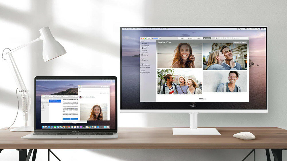 Monitor SAMSUNG Smart LS27AM501NUXEN aplikacje rozrywkowe serwisy vod
